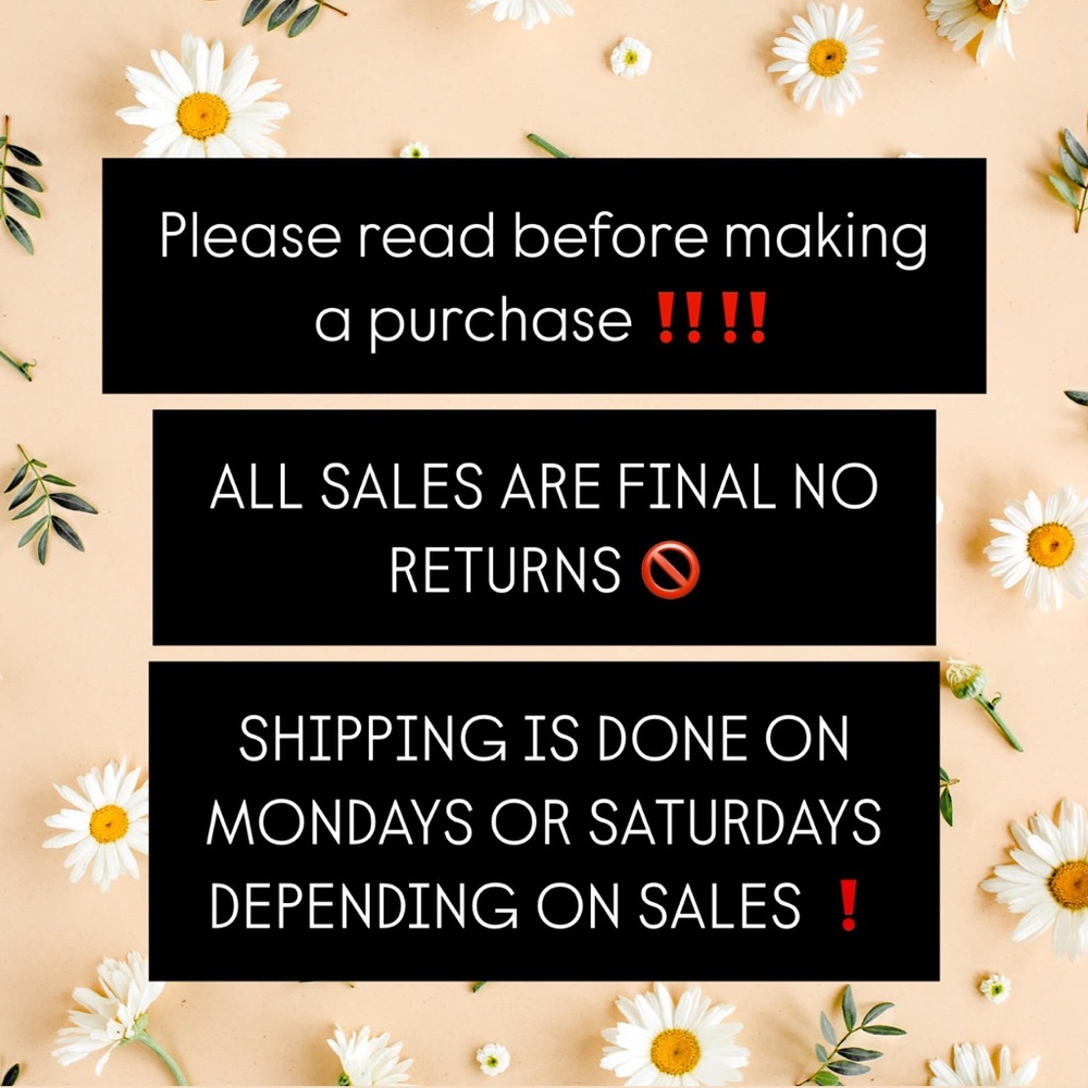 Please read before making a purchase.